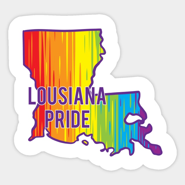 Louisiana Pride Sticker by Manfish Inc.